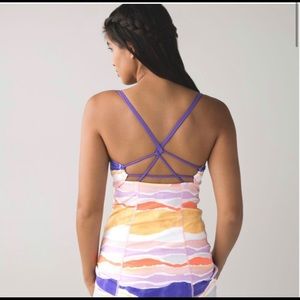 Lululemon Athletic Top Size 6 Multicoloured